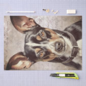 Papier Mousseline Chien de Rat Terrier (Artisanat)