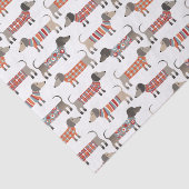 Papier Mousseline Chien de saucisse Dachshund (Détail)