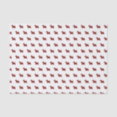 Papier Mousseline Chien de Scottie de plaid (Recto)