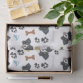 Papier Mousseline Chien de sourire border collie (Cadeau)