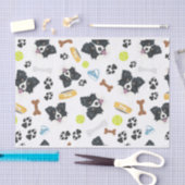 Papier Mousseline Chien de sourire border collie (Artisanat)