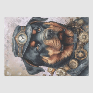 Papier Mousseline Chien de Steampunk Rottweiler