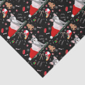 Papier Mousseline Chien de taureau français en Motif Casquette à Pèr (Détail)