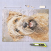 Papier Mousseline Chien de Terrier roux à couche molle (Artisanat)