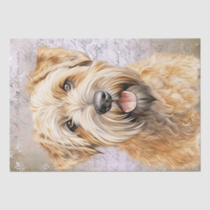Papier Mousseline Chien de Terrier roux à couche molle