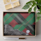 Papier Mousseline Chien de Terrier russe noir plaqué Noël (Cadeau)