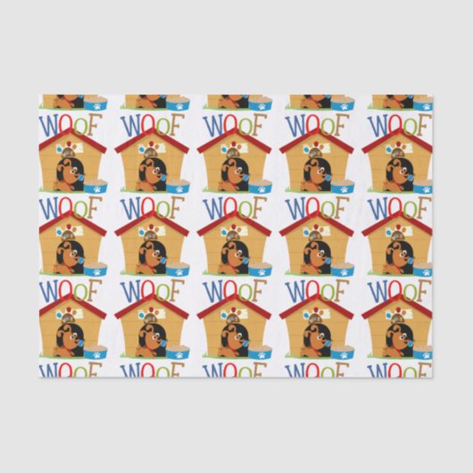 Papier Mousseline Chien de Woof (Recto)