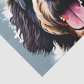 Papier Mousseline Chien d'eau portugais (Détail)