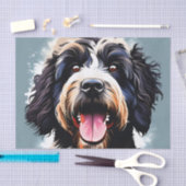 Papier Mousseline Chien d'eau portugais (Artisanat)