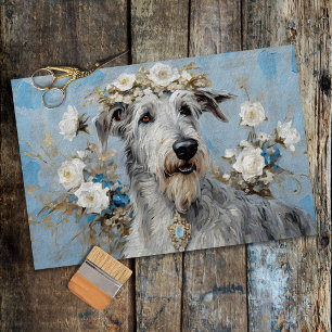 Papier Mousseline Chien d'Irlande Wolfhound