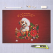 Papier Mousseline Chien drôle (Artisanat)