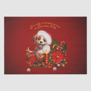 Papier Mousseline Chien drôle