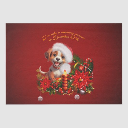 Papier Mousseline Chien drôle (Recto)