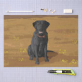 Papier Mousseline Chien du Labrador jaune rouge renard (Artisanat)