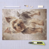 Papier Mousseline Chien du Yorkshire Terrier (Artisanat)