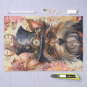 Papier Mousseline Chien du Yorkshire Terrier de Steampunk (Artisanat)
