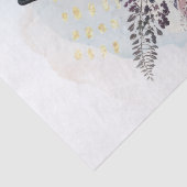 Papier Mousseline Chien floral berger allemand (Détail)