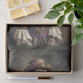 Papier Mousseline Chien Hippie Afghan Hound en robe traditionnelle (Cadeau)