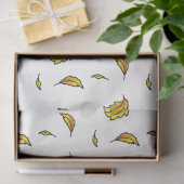 Papier Mousseline Chien Jouant dans un seau de feuilles d'automne - (Cadeau)