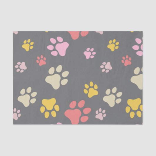 Papier Mousseline Chien Paws - Kellen (Recto)