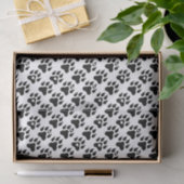 Papier Mousseline Chien Paws Minimal Moderniser votre propre texte (Cadeau)