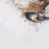 Papier Mousseline Chien Pitbull américain (Détail)