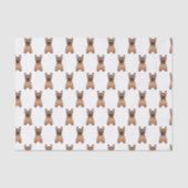 Papier Mousseline Chien rouge français / Motif de dessin animé franç (Recto)