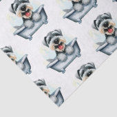 Papier Mousseline Chien Schnauzer (Détail)