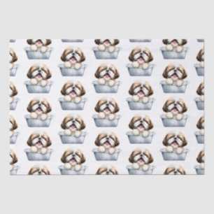 Papier Mousseline Chien Shih Tzu