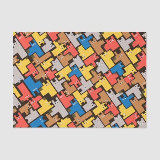 Papier Mousseline Chiens (Recto)