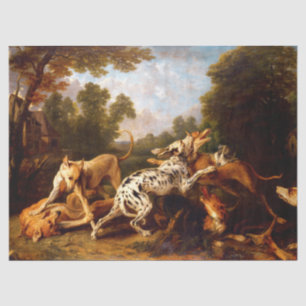 Papier Mousseline Chiens combattant (par Frans Snyders)