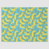 Papier Mousseline Chiens de banane tropicale mignons à motifs (Recto)