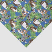 Papier Mousseline Chiens de berger australiens australiens Aussies F (Détail)