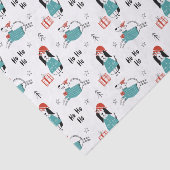 Papier Mousseline Chiens de caricature fantaisie de Noël (Détail)