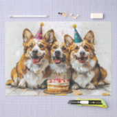 Papier Mousseline Chiens de Corgi gallois Pembroke (Artisanat)