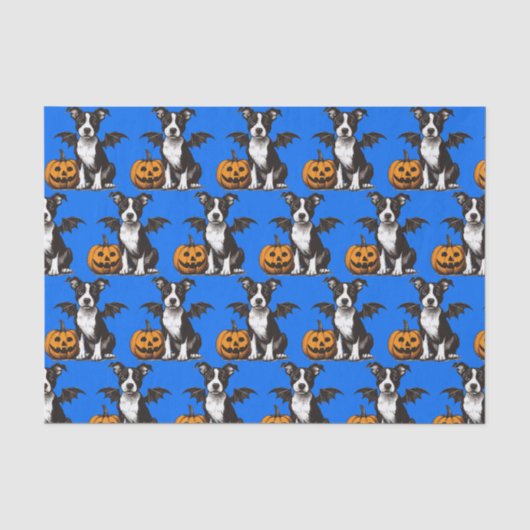 Papier Mousseline Chiens de Halloween (Recto)