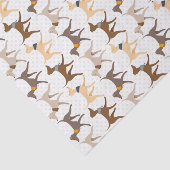 Papier Mousseline Chiens de marche mignons (Détail)