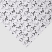 Papier Mousseline Chiens de marche noirs et blancs (Détail)