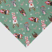 Papier Mousseline Chiens de Noël Dobermann (Détail)