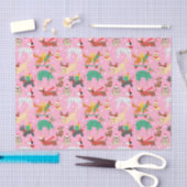 Papier Mousseline Chiens de Noël en Motif de vêtements de vacances (Artisanat)