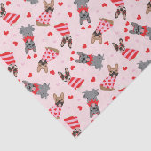 Papier Mousseline Chiens de Saint-Valentin (Détail)