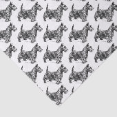 Papier Mousseline Chiens de Scottie (Détail)