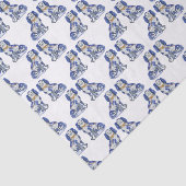 Papier Mousseline Chiens de Staffordshire aquarelle (Détail)