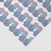 Papier Mousseline Chiens du Staffordshire Peints à la main (Détail)