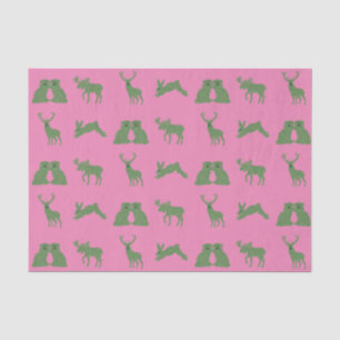 Papier Mousseline Chiens du Staffordshire Topiary Deer Rabbit