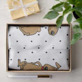 Papier Mousseline CHIENS épelés dans des lettres de chien adorables (Cadeau)