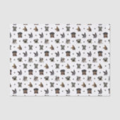 Papier Mousseline Chiens et pattes (Recto)