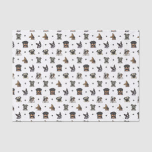 Papier Mousseline Chiens et pattes