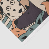 Papier Mousseline Chiens mignons Motif #01 (Détail)