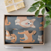 Papier Mousseline Chiens mignons Motif #02 (Cadeau)
